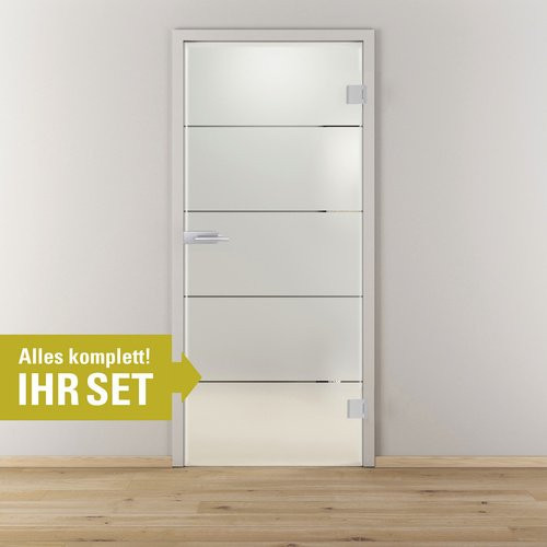 NOVADOORS Glasdrehtür-Set Nova GST 503 in Grün, B/H: 83,4 x 197,2 cm - Bild 1