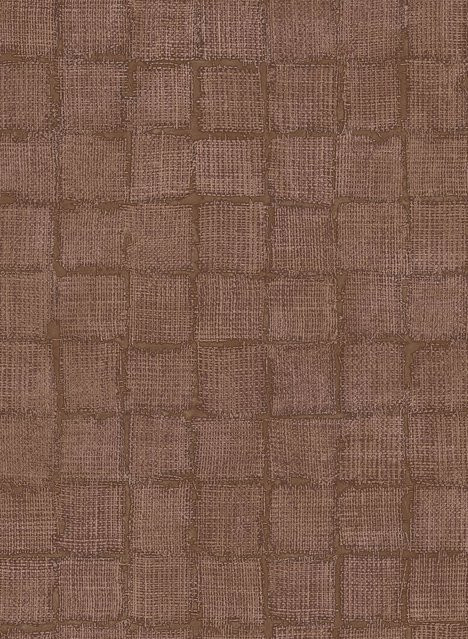 Eijffinger Tapete Rustic Blocks in Brown/Rose aus Vlies mit kleinen Quadraten - Bild 1