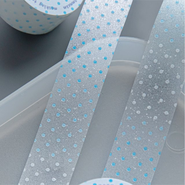 INS Basic Transparente Washi Klebeband-Sticker für Journal DIY und Scrapbook-Deko, 2x 200 cm, Klar - Bild 1