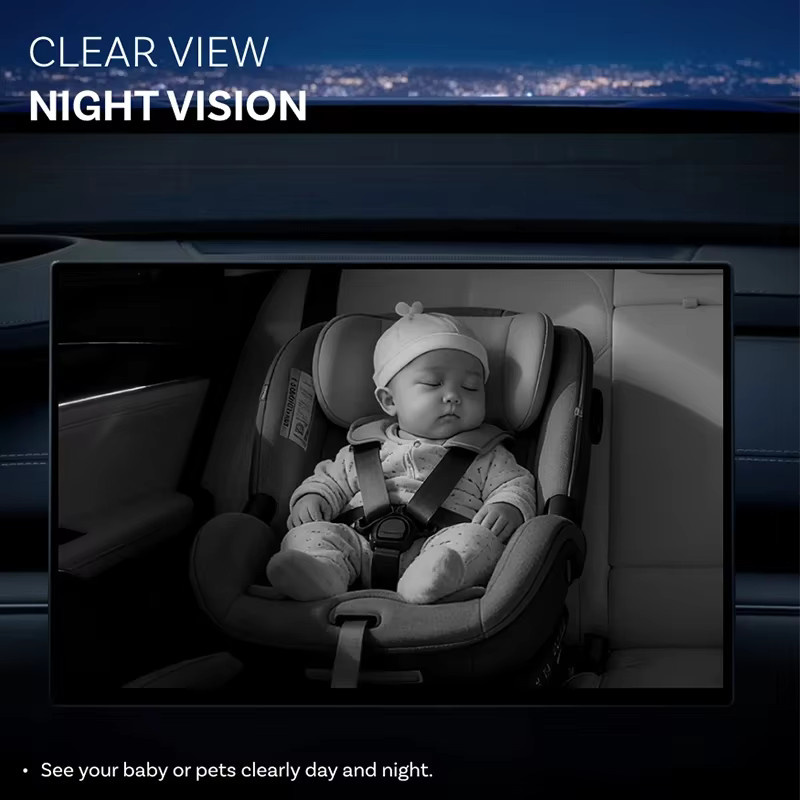 Ottocast Cabin Care Kabelloser CarPlay-Adapter mit 1080P HD Baby-Autokamera und 150 Grad Weitwinkel-Nachtsicht-Rücksitzmonitor - Bild 5