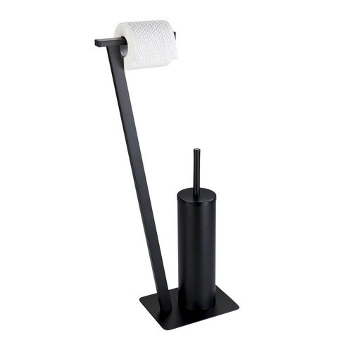 WENKO WC-Garnitur Lirio Stand in Schwarz Matt - Bild 2