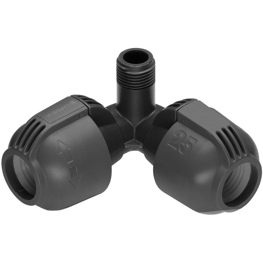 Gardena Sprinklersystem Winkelstück mit Quick & Easy-Schnellverbindungstechnik und 1/2 Zoll Außengewinde, selbstdichtend - Bild 2