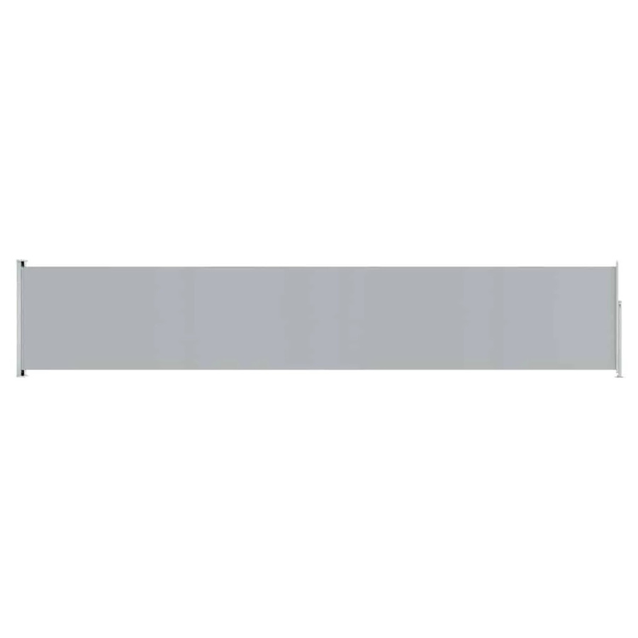 Furnicato Seitenmarkise ausziehbar aus Polyester und Stahl, Farbe: Grau, B: 117 cm, L: 600 cm - Bild 2
