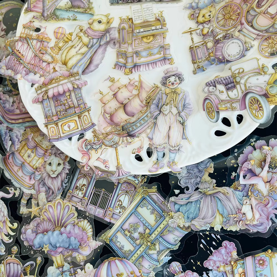 50 Stück ästhetische Aufkleber in Multicolour, wasserfeste dekorative Sticker für DIY-Tagebücher, Notizbücher und Laptops - Bild 2