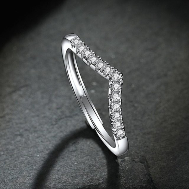 SAY Ring 925 Silber, Zirkonia, Damen - Bild 1