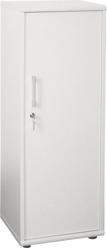 SCHILDMEYER Aktenschrank Serie 200 in Weiss mit Türen und Schloss, B/T/H: 39,3 x 34,5 x 110,9 cm - Bild 1