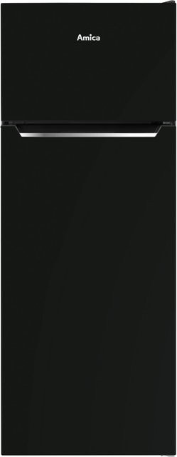 Amica DT 374 160 SW Kühl-Gefrierkombination in Schwarz mit Top-Gefrierteil und LED-Innenbeleuchtung - Bild 1