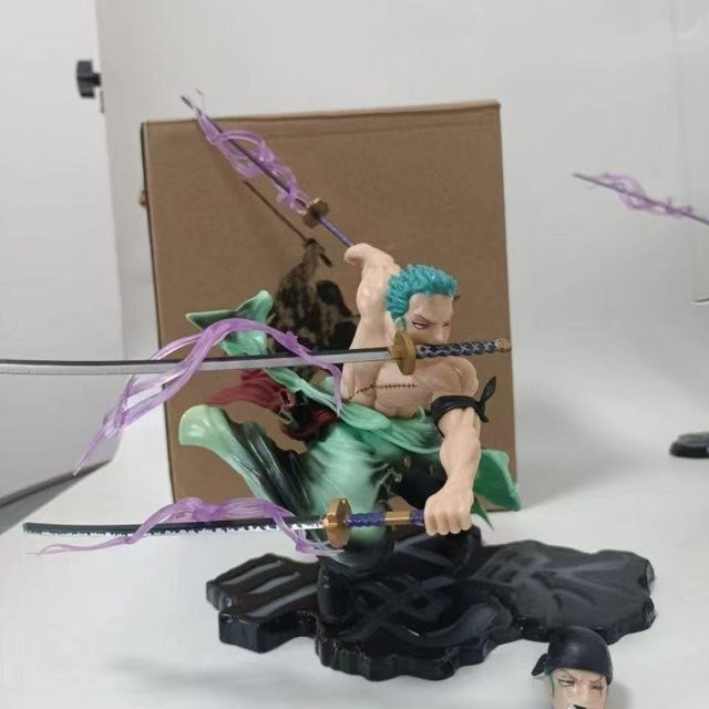 JT studio One Piece Roronoa Zoro Sitzend PVC Modell Spielzeug 25 cm - Bild 1