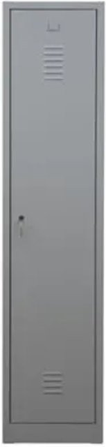 PROREGAL Garderobenspind Camel 1-Fach in Grau mit Zylinderschloss, H x B x T: 180 x 41 x 50 cm - Bild 1