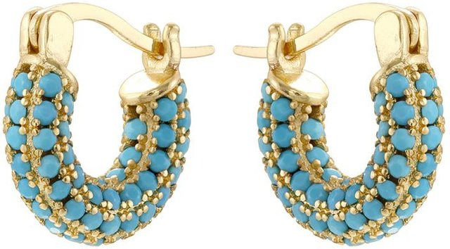 YULIN Ohrringe, Messing, Zirkonia, Gold, Damen - Bild 1