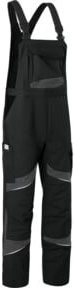 Kübler Latzhose ACTIVIQ cotton+ HIGH PSA in Schwarz/Anthrazit mit Reflexstreifen - Bild 1