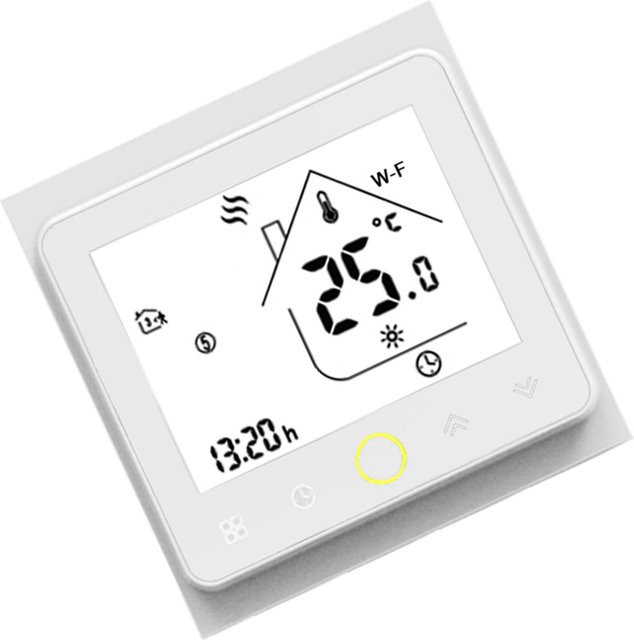 MoesHouse Wi-Fi Smart Thermostat Temperaturregler mit App-Steuerung in Weiß, kompatibel mit Alexa und Google Wifi - Bild 1