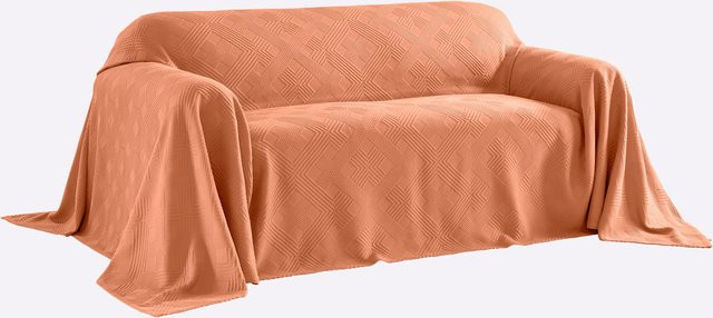 Pereira da Cunha Überwurf aus 100% Baumwolle in Orange, Jacquardgewebt, Unisex - Bild 1