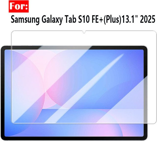 2er-Pack Gehärtetes Glas Display Schutzfolie für Samsung Galaxy Tab S10 FE Plus 13,1 Zoll (2025) SM-X620, Transparent - Bild 1