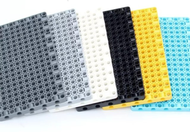 Basisrahmen für technische Bausteine, MOC-Bausteine, Grau, Bunt / Mehrfarbig - Bild 1