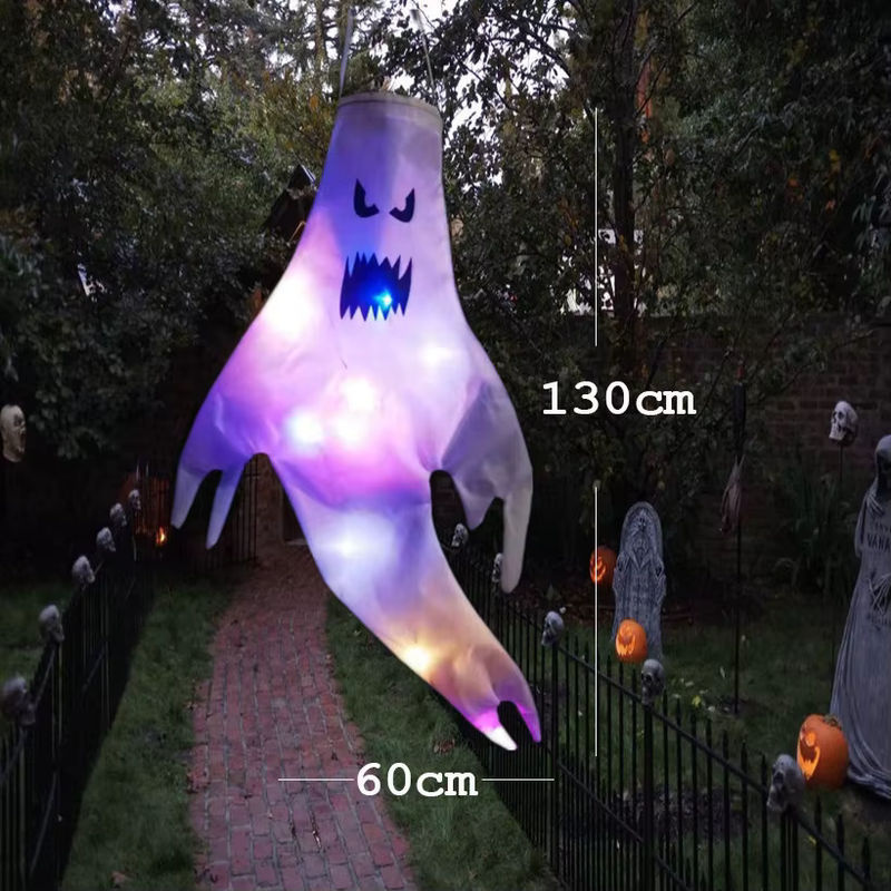 Halloween Outdoor Ghost Pendelleuchte mit LED und Batterie für Horror-Party-Dekoration - Bild 4
