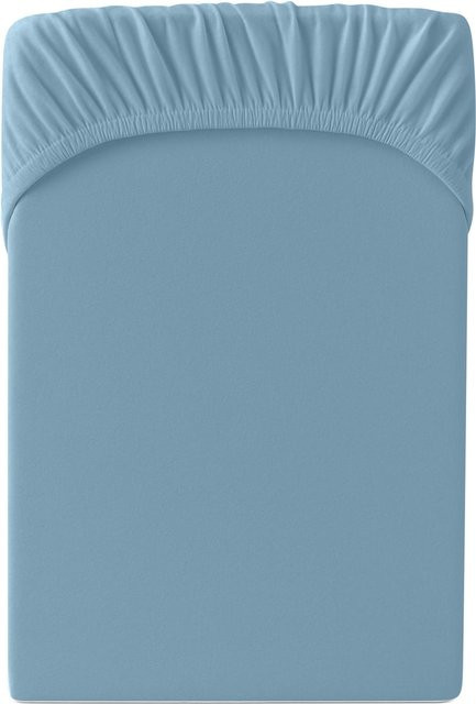 Hornisch HeimTex Spannbetttuch Edel-Jersey in Blau - Bild 1