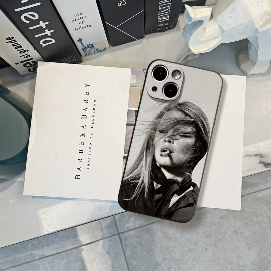 Kate M-Moss Trendige Handyhülle für iPhone 17 Air 16 15 14 Plus 13 12 11 Pro Max 16e Stoßfeste HD Klare Rückabdeckung in Transparent - Bild 3