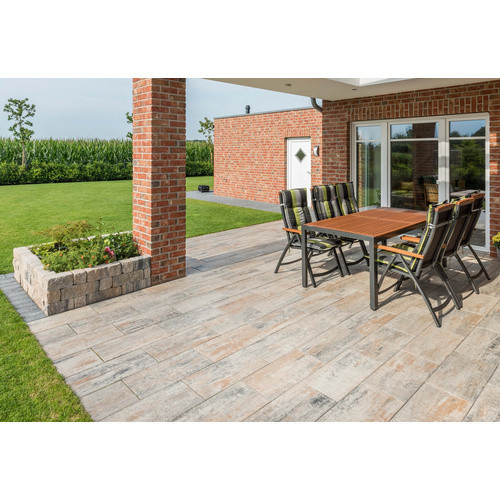 Mr. GARDENER Betonplatte Pollenca aus Beton mit Muschelkalk in Bunt, B/T/H: 80 x 40 x 4 cm - Bild 2