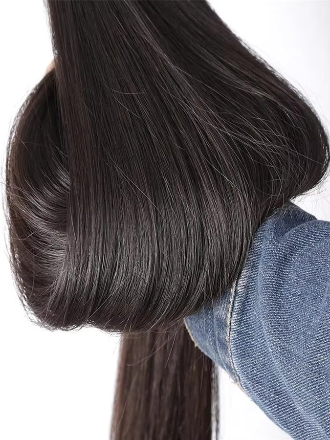 Fuduete Brasilianisches Virgin Hair Rohhaar-Extensions, 30-40 Zoll, 3-4 Bündel - Bild 2