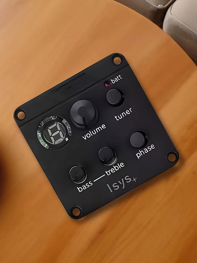 Fishman ISYS+ Onboard Vorverstärker System für akustische und klassische Gitarren mit EQ, Tuner und Piezo Pickup in Schwarz - Bild 5