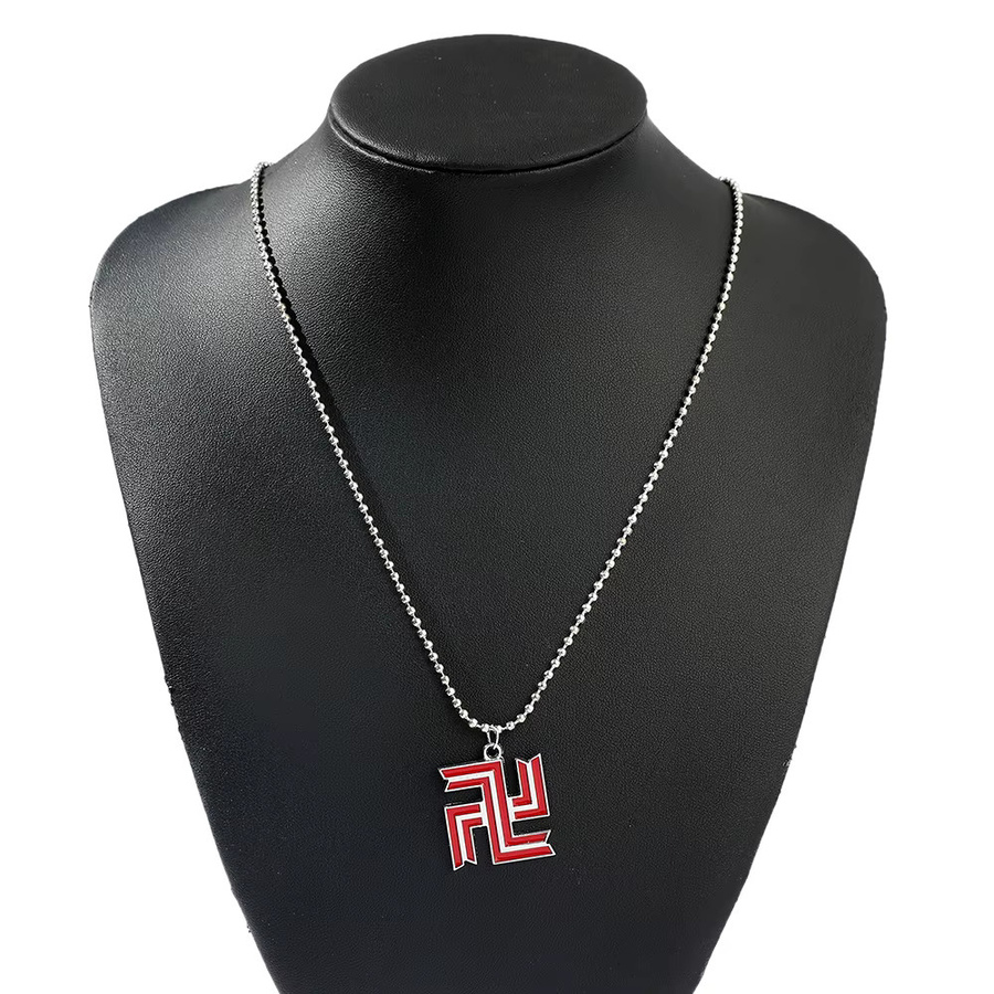 TAKARA TOMY Halskette, Edelstahl, Silber, Unisex, Manji-Gang-Logo Anhänger - Bild 3