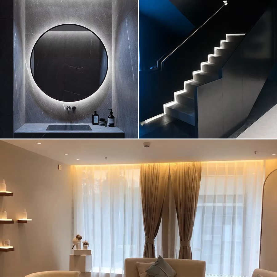 Lcamaw Neon Flex LED Silikon-Licht in Schwarz mit warmweißem Licht, DC24V, inklusive Zigbee 3.0 Controller, kompatibel mit Tuya App, Amazon Alexa und Google Assistant, wasserdicht für deine Raumdekoration - Bild 4
