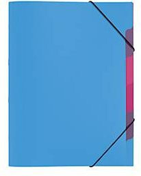 PAGNA Dokumentenmappe Funky School aus Polypropylen mit Gummizugverschluss, 5-teilig, hellblau - Bild 1