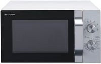 Sharp Mikrowelle R204WA Solo in Weiß und Silber mit Timer - Bild 1