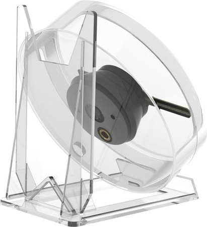 Honor Electronics 3D Hologramm Ventilator LED Projektor für Werbung und Dekoration, transparent/schwarz, Durchmesser: 11 cm