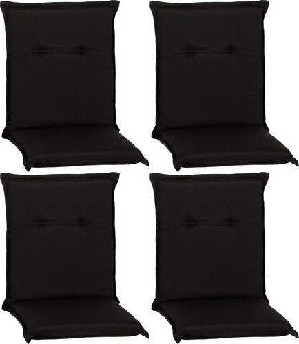 Beo Sitzauflage Trabzon für Niedriglehner, 4er-Set, Anthrazit, B/T/H: 98 x 46 x 8 cm - Bild 1