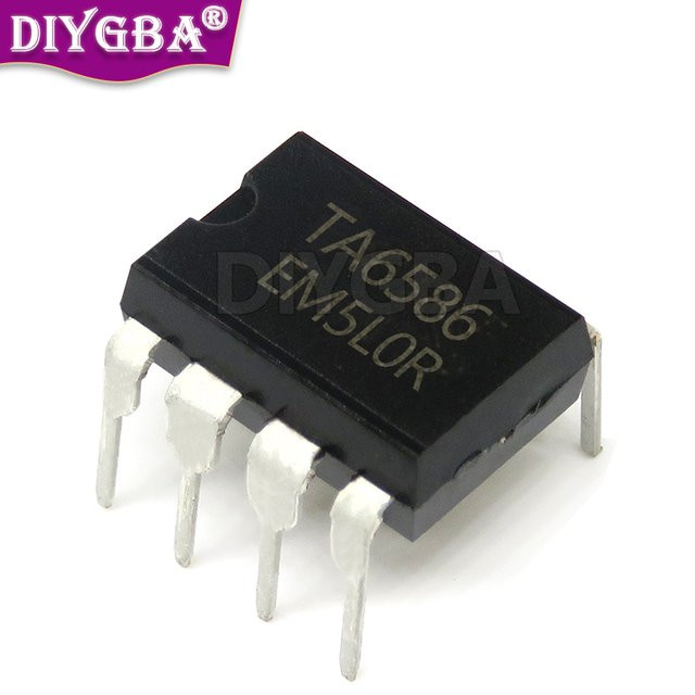 DIYGBA 10er Set TA6586 DIP-8 Motortreiber IC Chipsatz in Schwarz - Bild 1