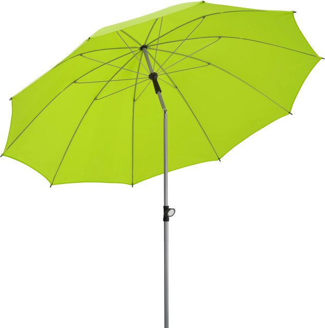 Schneider Marktschirm Apfelgrün mit Push-Up Mechanik und UPF 50+ aus Polyester-Gewebe, Durchmesser: 220 cm - Bild 1