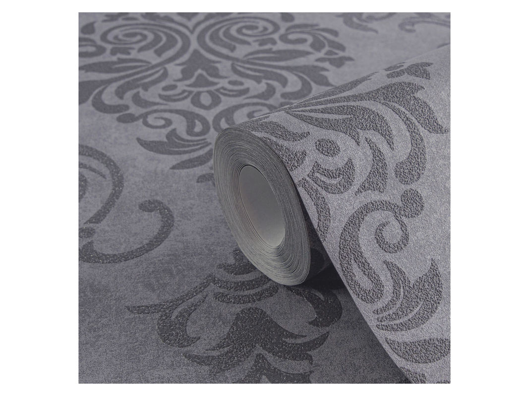 A.S. Création Vliestapete Barockmuster in Schwarz, Silber und Grau, Breite: 53 cm, Länge: 10,05 m - Bild 6