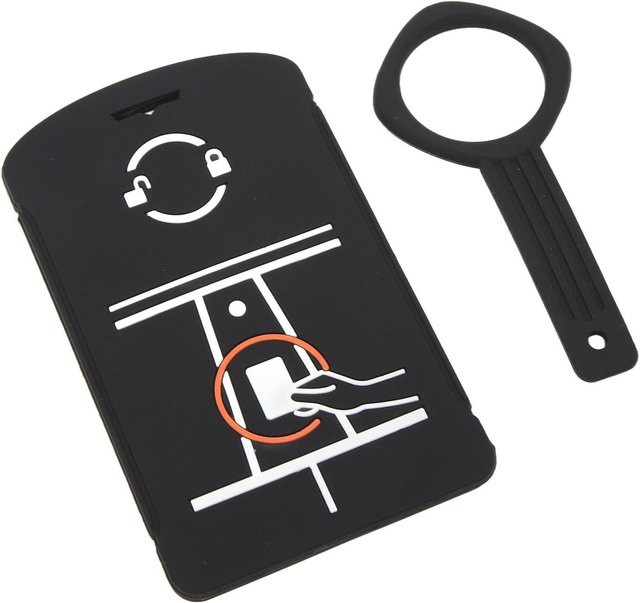 CosyHome Schlüsselkartenhalter aus hitzebeständigem und robustem Silikon in Grau und Schwarz - Bild 1
