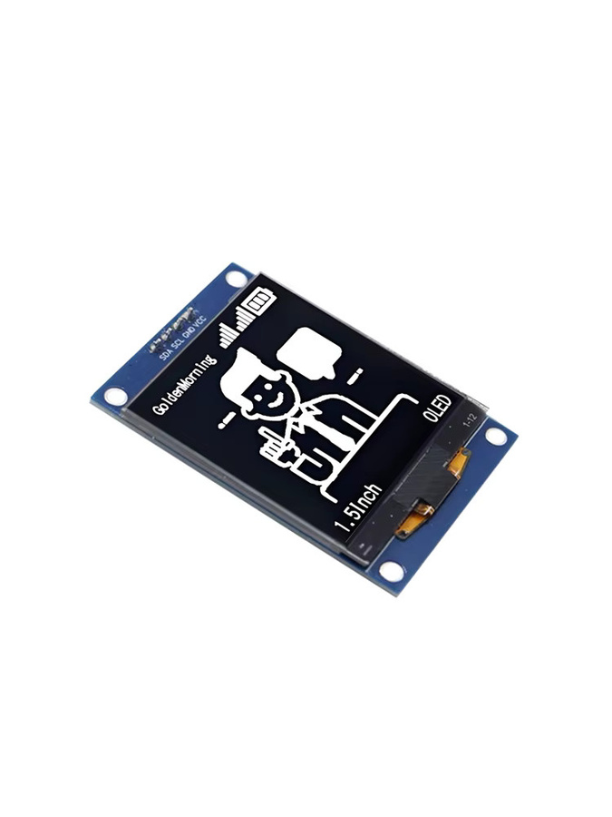 EstarDyn 1,5 Zoll SH1107 OLED-Displaymodul mit 128x128 Pixeln und I2C 4-Pin Anschluss für ESP32 und Raspberry Pi - Bild 4