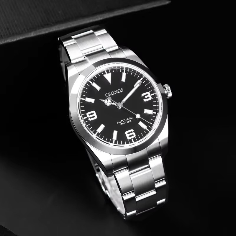 Cronos Armbanduhr, Automatik, Edelstahl, 39 mm, Herren, Blau - Bild 2