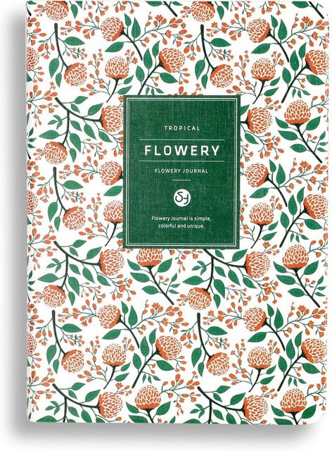 SZ-Damai Planer Notebook mit floraler Lederabdeckung für tägliche, wöchentliche und monatliche Planung in Pink, Weiß und Multicolour - Bild 1