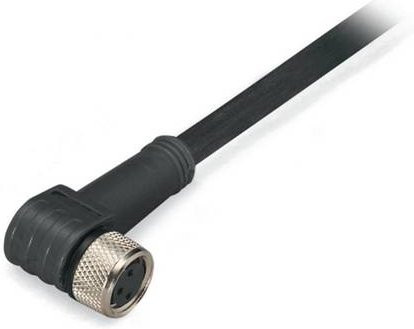 WAGO Sensor-Aktor-Steckverbinder 756-5102/030-015 konfektioniert M8 Buchse gewinkelt, 3-polig, schwarz, Länge: 1,50 m - Bild 1