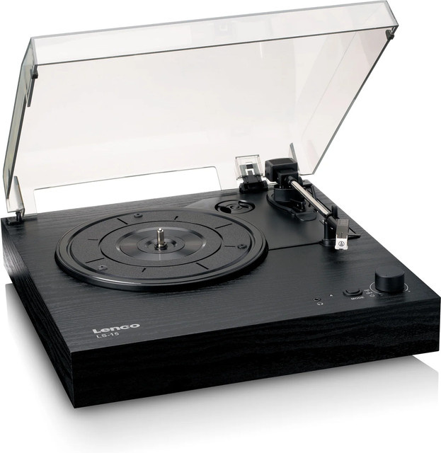 Lenco Plattenspieler LS-15BK in Schwarz - Bild 1