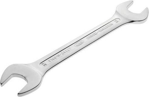 Vigour Doppel-Maulschlüssel Silber Schlüsselweite 24 mm und 27 mm - Bild 1