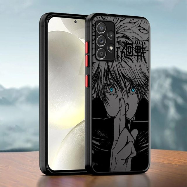 Anime Sukuna Jujutsu Kaisen Handyhülle mit weichen Kanten für Samsung Galaxy A33 5G in Schwarz und Transparent - Bild 1