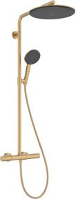 Hansgrohe Raindance Alive S Puro Duschsystem mit S-Pipe und Handbrause in Brushed Bronze - Bild 1