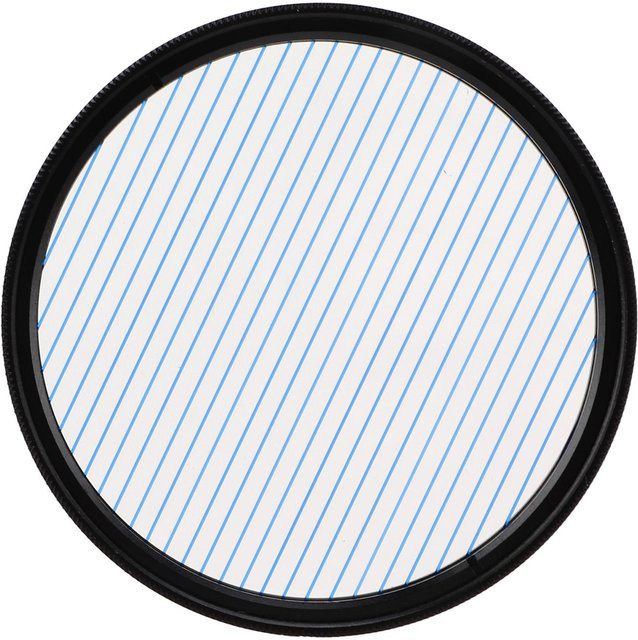 Junestar Blue Streak Spezialeffektfilter Anamorphes optisches Glas für Nikon in Grau und Blau - Bild 1