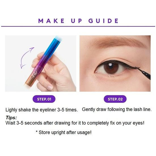 MISSHA Ultra Powerproof Liquid Eyeliner, Black, Matt, 4g - Bild 2
