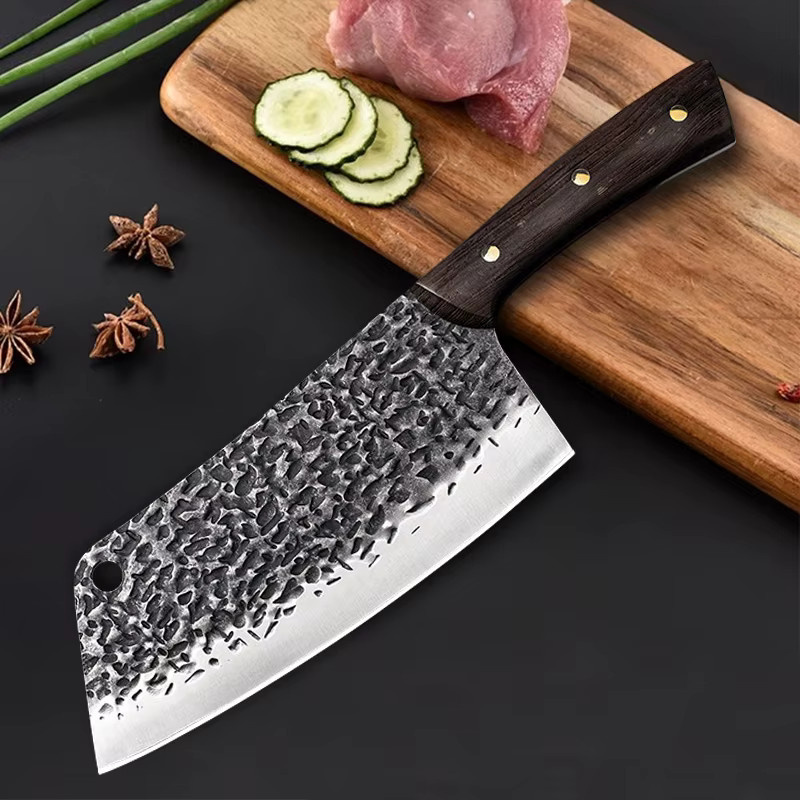 Handgeschmiedetes GuanQi Küchenmesser aus Edelstahl mit Holzgriff für Fleisch und Fisch - Bild 5