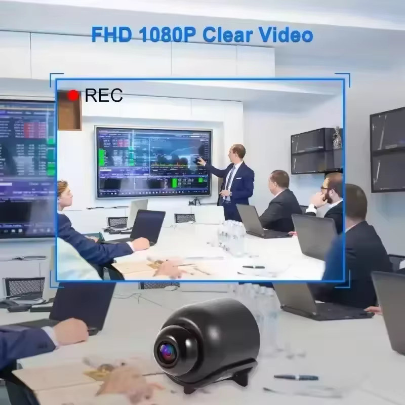 DIXSG X5 Mini-Kamera 1080P mit Nachtsicht und Bewegungserkennung, Drahtlose Action-Kamera in Schwarz - Bild 4