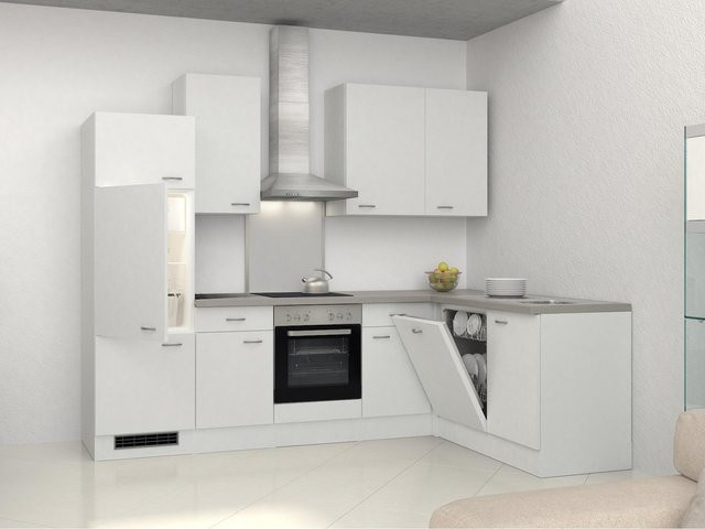 Flex-Well Winkelküche G-999-2802-024 Wito mit Scharniertüren und Einlegeböden - Bild 1