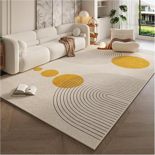 BC-Warm Home Teppich in Creme mit Streifen, rutschfest und modern, B: 140 cm, T: 200 cm - Bild 1