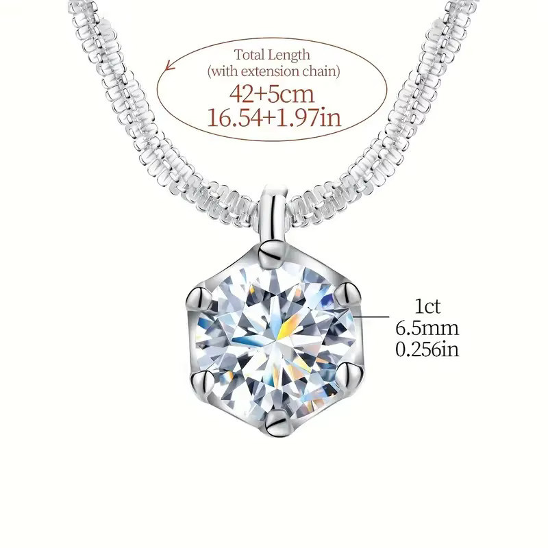 LOUTF Halskette, 925 Silber, Diamant, Weiß, Damen - Bild 3